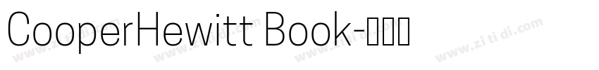 CooperHewitt Book字体转换